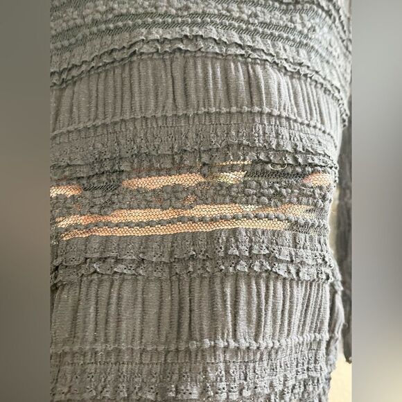 Cinq À Sept Antonia black Lace long sleeve turtleneck dark romance, size S - Picture 6 of 8